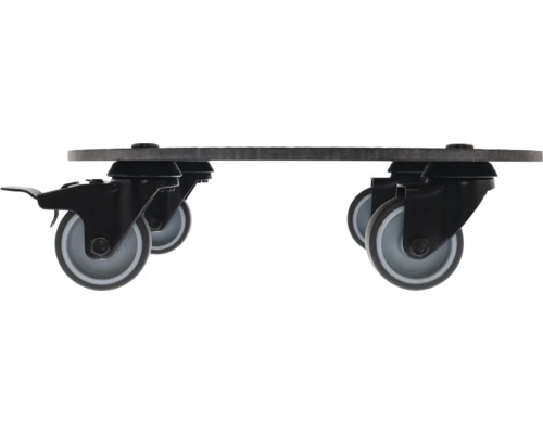 Rullbräda med fyra länkhjul