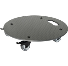 Möbelrulle med handtag och bromsar