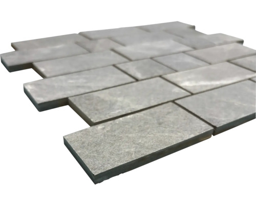 Mosaikplattor av sten, rektangulärt lagda