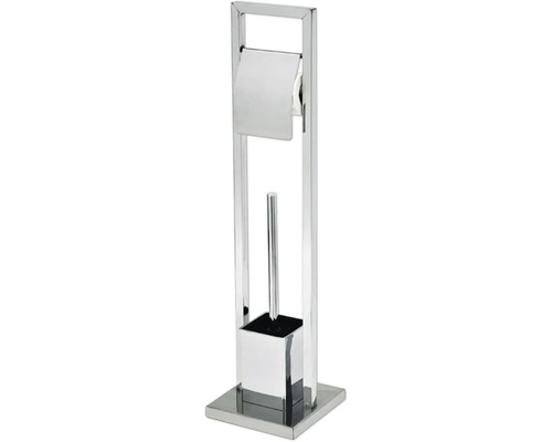 Toalettpappershållare med borstset av metall