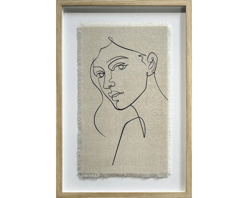 Inramad bild Linne Women I 40x60cm