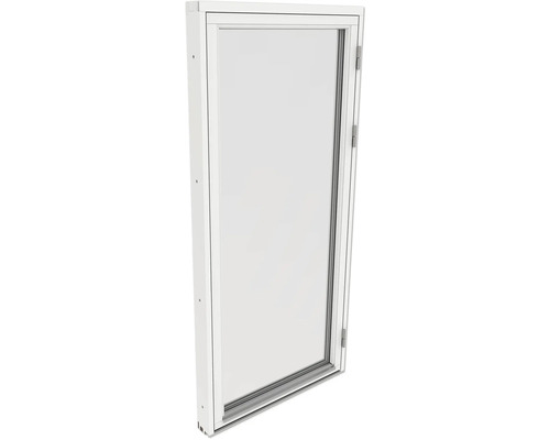 Vitt fönster med ram