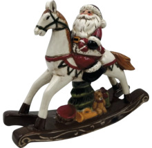 Jultomte på gungande hästdekoration