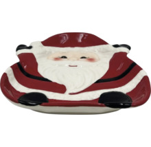 Jultallrik med jultomtemotiv för juldekoration