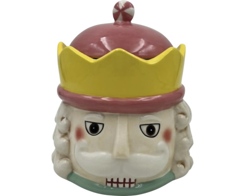 Dekorativ nötknäppare burk med lock