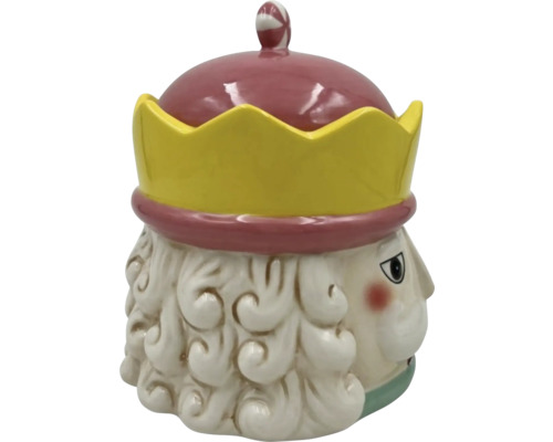 Kakburk med kungshuvuddesign