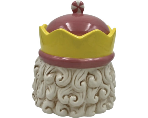 Keramikburk med lock i kunglig design