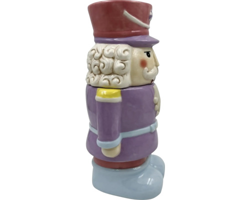 Dekorativ nötknäpparfigur i keramik