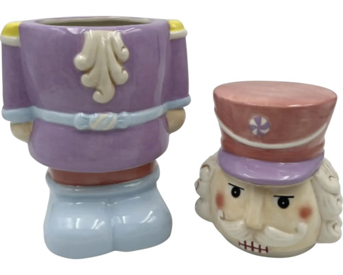 Dekorativ nötknäpparfigur som blomvas