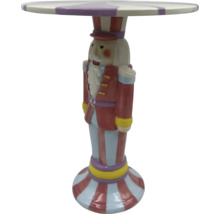 Dekorativt sidobord med nötknäppare-design