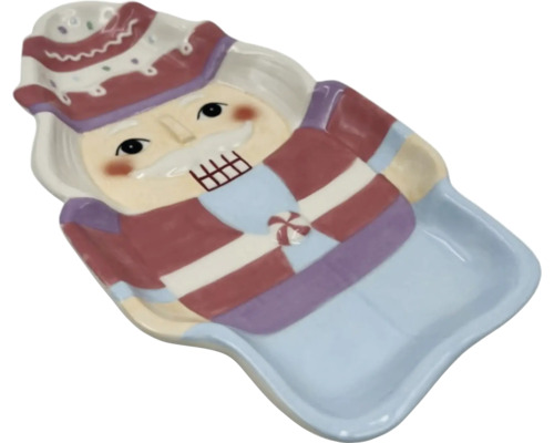 Dekorativ nötknäpparskål av keramik.