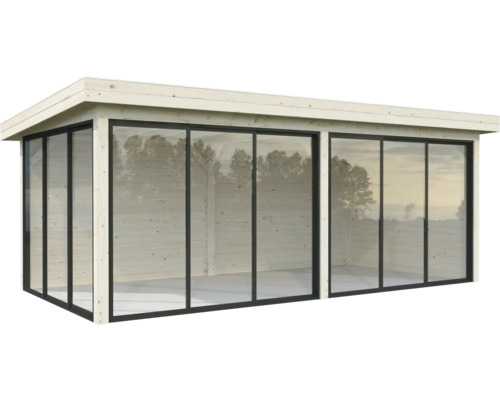Paviljong PALMAKO Lenna Slide 16,6m² set 402 588x300cm doppimpregnerad