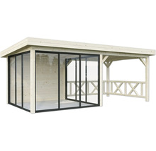 Paviljong PALMAKO Lenna Slide 16,6m² set 404 588x300cm doppimpregnerad