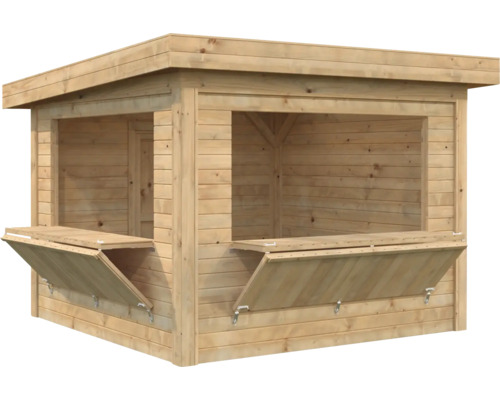 Paviljong PALMAKO Lenna 8,3 m² set 305 doppimpregnerad brun