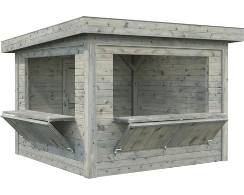 Paviljong PALMAKO Lenna 8,3 m² set 305 doppimpregnerad grå
