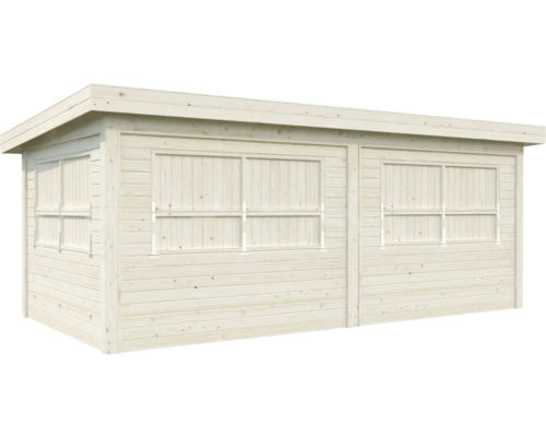 Trädgårdshus i trä med fönster