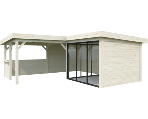 Paviljong PALMAKO Lenna 24,9 m² set 709 Slide+ obehandlad