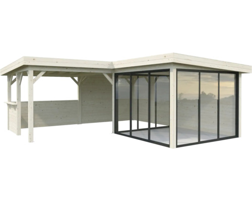 Paviljong PALMAKO Lenna 24,9 m2 set 710 Slide+ doppimpregnerad