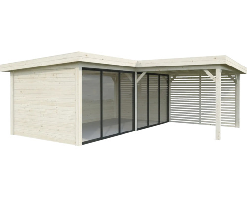 Paviljong PALMAKO Lenna 24,9 m² set 713 Slide+ obehandlad