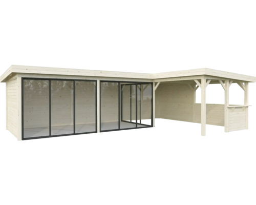 Paviljong PALMAKO Lenna 33,2 m2 set 720 Slide+ doppimpregnerad