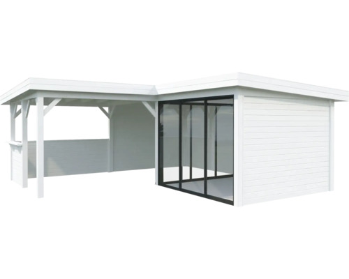 Paviljong PALMAKO Lenna 24,9 m² set 709 Slide+ vit
