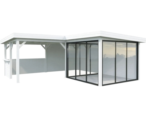Paviljong PALMAKO Lenna 24,9 m² set 710 Slide+ vit