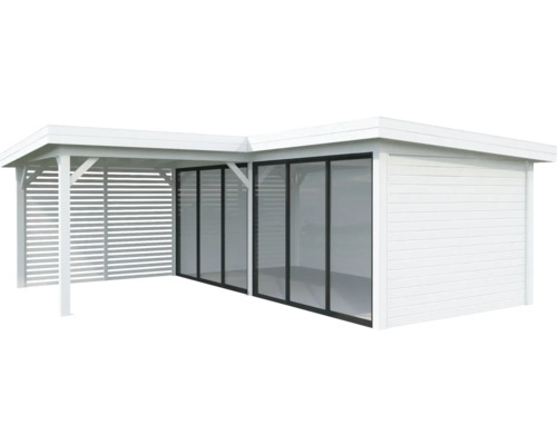 Paviljong PALMAKO Lenna 24,9 m² set 713 Slide+ vit