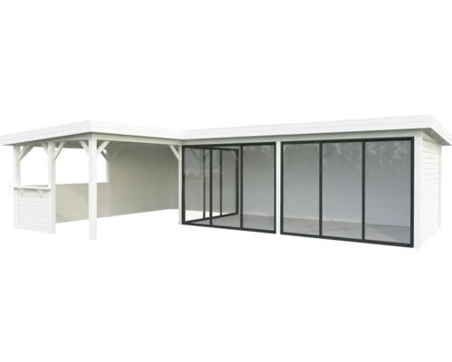 Paviljong PALMAKO Lenna 33,2 m² set 720 Slide+ vit