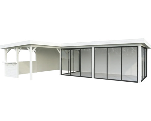 Paviljong PALMAKO Lenna 33,2 m² set 721 Slide+ vit