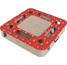 Kattklösbräda med leksaksbollar och julgransmönster