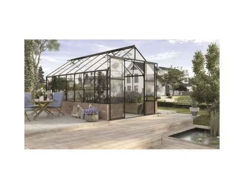 Växthus VITAVIA Cassandra 11500 448x257cm 11,5m² svart