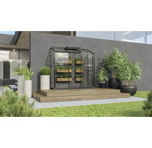 Växthus VITAVIA Ida 1300 193x69cm 1,3m² svart