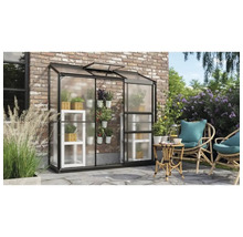Växthus VITAVIA Ida 1300 193x69cm 1,3m² svart