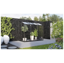 Växthus VITAVIA Ida 3300 255x132cm 3,3m² svart