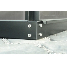 Växthus VITAVIA Ida 3300 255x132cm 3,3m² svart