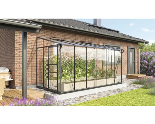 Växthus VITAVIA Ida 7800 387x201cm 7,8m² svart