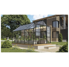 Växthus VITAVIA Mars 9900 383x257cm 9,9m² svart