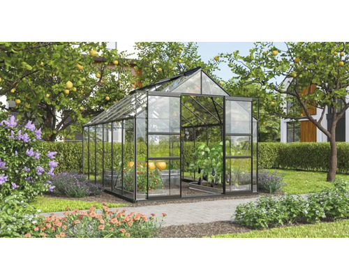 Växthus VITAVIA Mars 9900 383x257cm 9,9m² svart