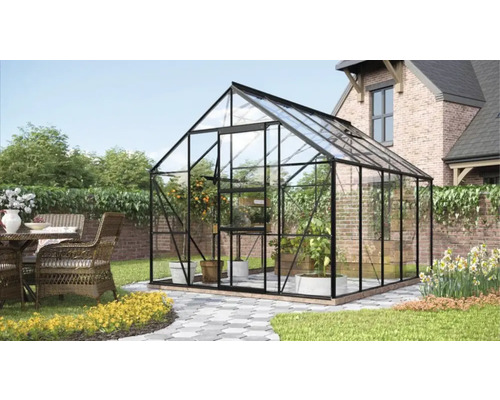 Växthus VITAVIA Merkur 8300 321x257cm 8,3m² svart