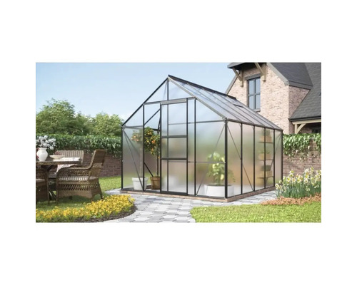 Växthus VITAVIA Merkur 8300 321x257cm 8,3m² svart