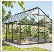 Växthus VITAVIA Merkur 9900 257x137cm 9,9m² svart