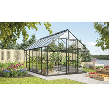 Växthus VITAVIA Merkur 9900 383x257cm 9,9m² svart