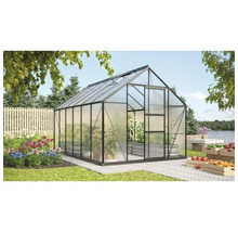 Växthus VITAVIA Merkur 9900 383x257cm 9,9m² svart