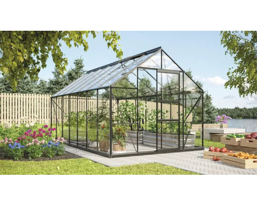 Växthus VITAVIA Merkur 11500 445x257cm 11,5m² svart