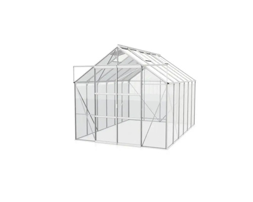 Växthus med aluminiumram och transparenta väggar