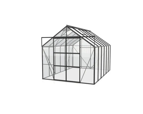 Växthus med ram och fönster