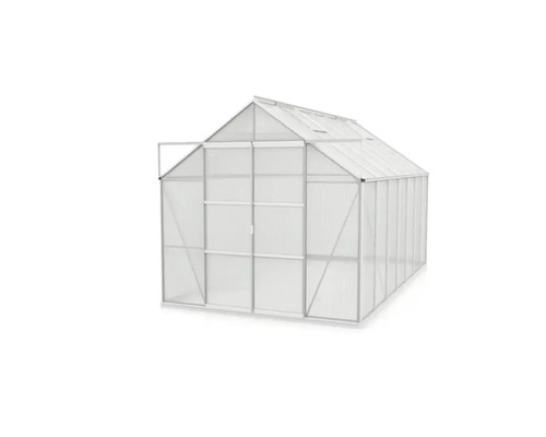 Växthus med öppen dörr