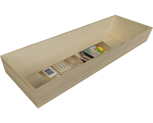 Odlingsskål FLORASELF trä 58x19x6cm Rektangulär blomlåda av trä