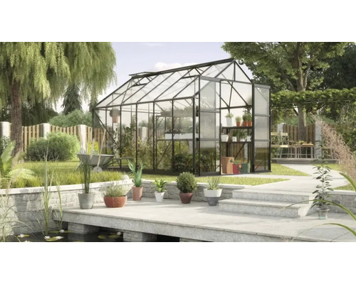 Växthus VITAVIA Phoenix 9900 386x257cm 9,9m² svart