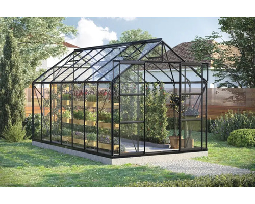 Växthus VITAVIA Uranus 11500 445x257cm 11,5m² svart